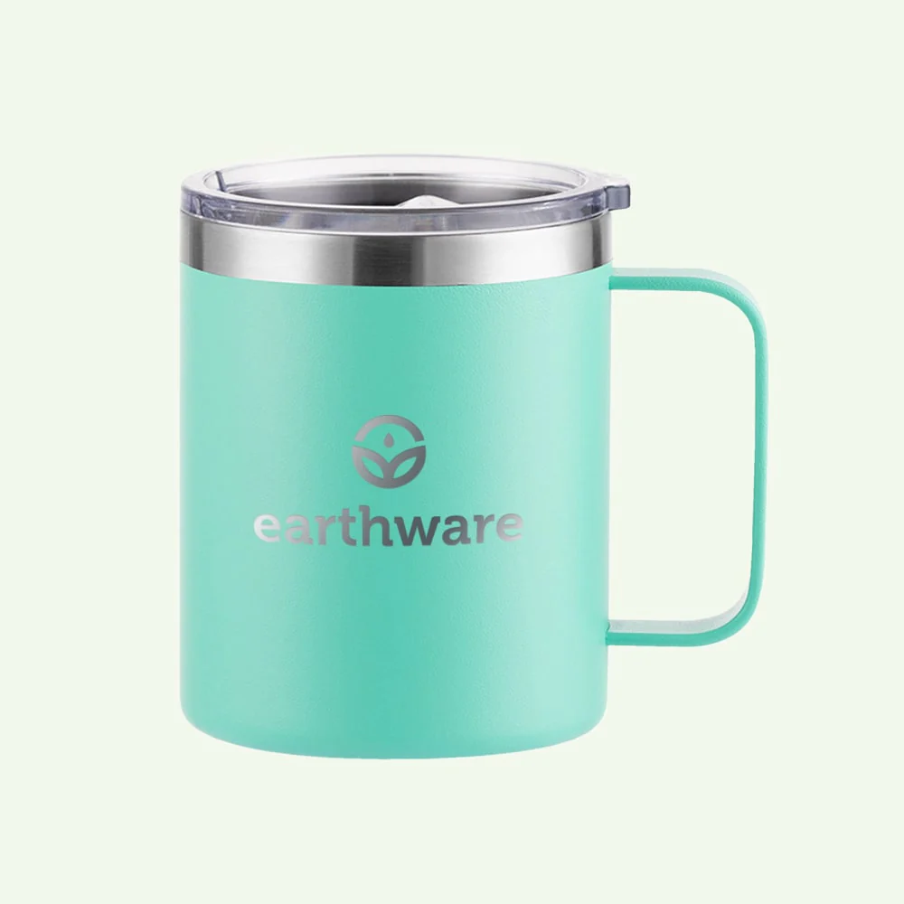 094D937B-1A98-EEA0-2557-C2A897150835.webp Earth Camp Mug Premium Insulated Travel Cup - Mint (355ml) - Image 1