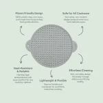 No-Tox Silicone Splatter Guard & Cooking Lid - Image 5