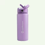 Earth Bottle Premium Insulated Water Bottle with 2 x Caps - Purple (550ml) - Image 2