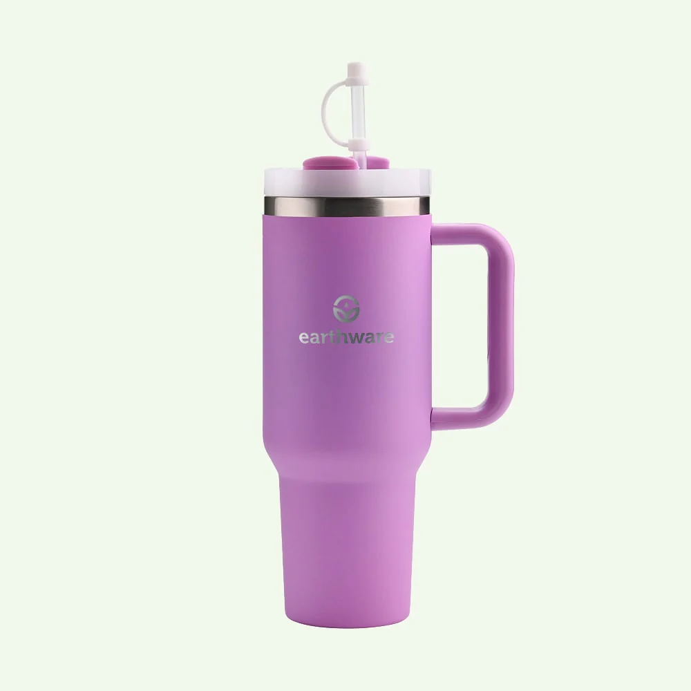 358091DF-BAF1-686C-1614-02C88A4FF015.webp Earth Tumbler Premium Insulated Travel Cup - Purple (1.2L) - Image 1