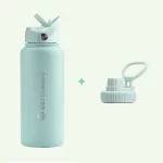 Earth Bottle Premium Insulated Water Bottle with 2 x Caps - Mint (1L)