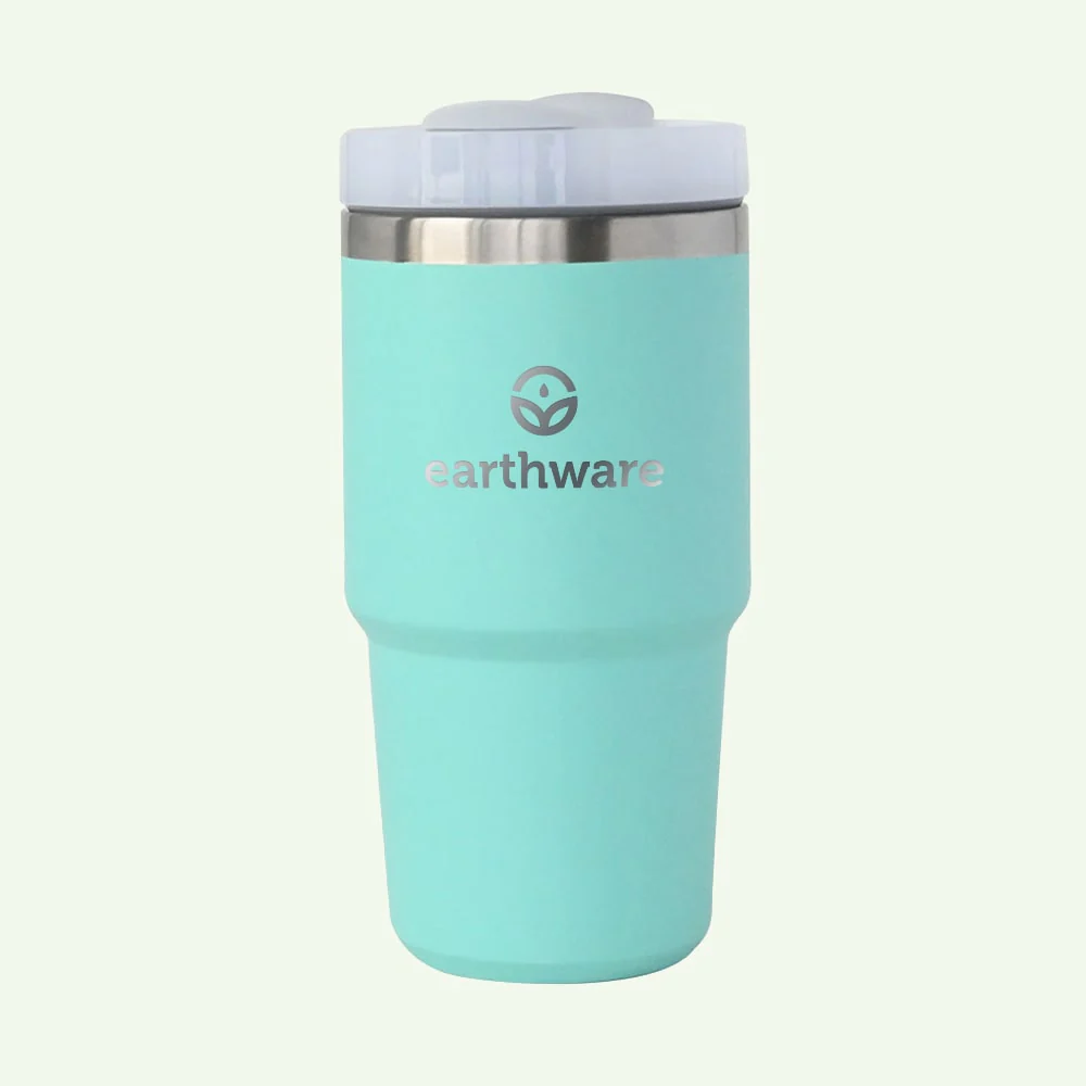 4F0B4A33-BEEA-E9D6-1BA3-9C554AA18A9B.webp Earth Tumbler Premium Insulated Travel Cup - Mint (600ml) - Image 1