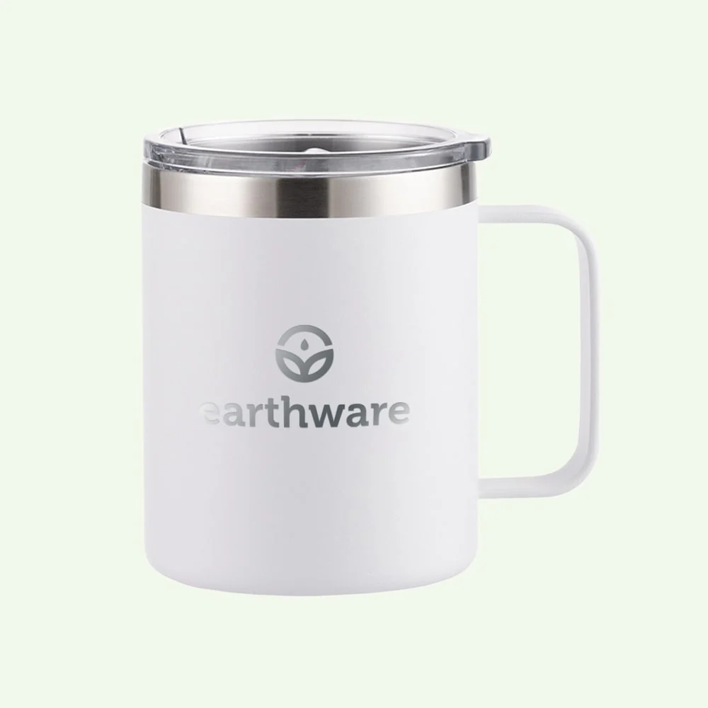 5EA7CA2B-7E79-1622-A66E-D306FF2B669B.webp Earth Camp Mug Premium Insulated Travel Cup - Ivory (355ml) - Image 1
