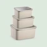 Stainless Steel Food Storage Container - Rectangle - 3 Pack