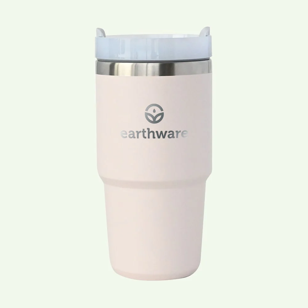 628E780D-6242-4D56-68D2-9E4786A32498.webp Earth Tumbler Premium Insulated Travel Cup - Pink (600ml) - Image 1