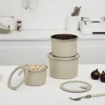 Stainless Steel Food Storage Container - Circle (900ml) - Image 4