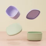 No-Tox Silicone Snack Box - 2 Pack - Purple (200ml + 350ml) - Image 5