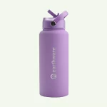 Earth Bottle Premium Insulated Water Bottle with 2 x Caps - Purple (1L) - Image 2