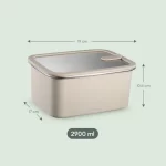 Stainless Steel Food Storage Container - Rectangle (2900ml) - Image 2