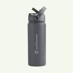 Earth Bottle Premium Insulated Water Bottle with 2 x Caps - Gray (550ml) - Image 2