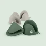 No-Tox Silicone Oven Mitt Set - Green - Image 4