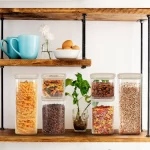 Cube Glass Pantry Storage Jars - 2 Pack (1680ml) - Image 5