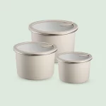 Stainless Steel Food Storage Container - Circle - 3 Pack - Image 3