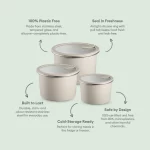 Stainless Steel Food Storage Container - Circle - 3 Pack - Image 2