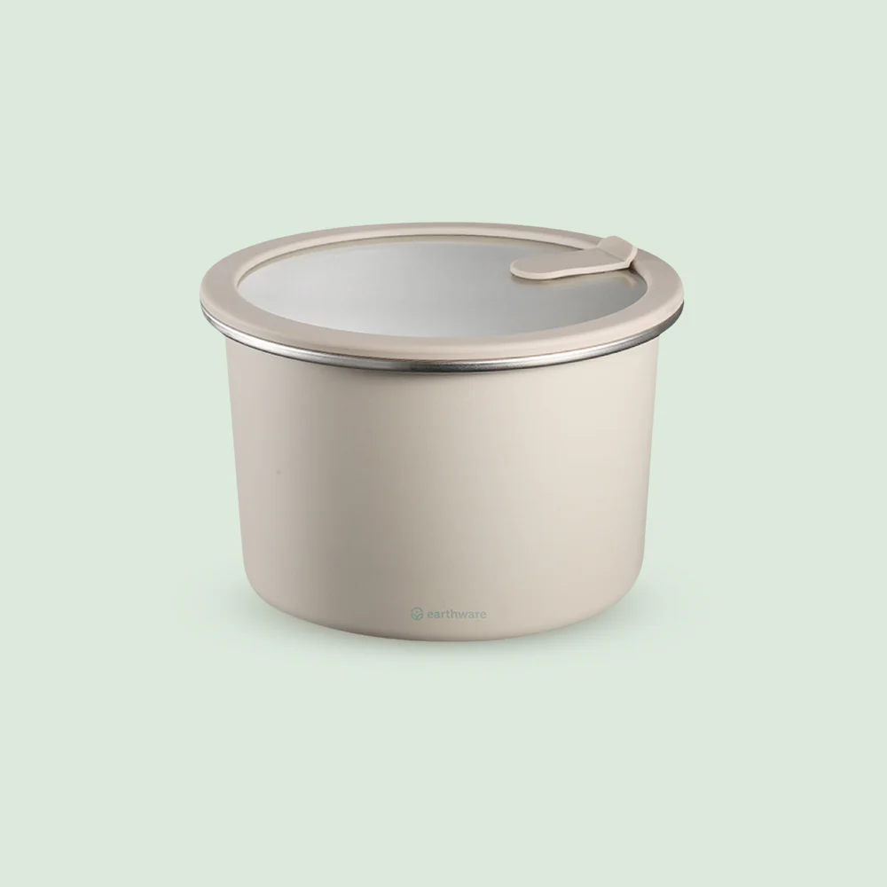 FD18EC90-21EC-5B90-10B1-EF31C6761AEE.webp Stainless Steel Food Storage Container - Circle (2300ml) - Image 1